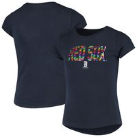 Girls Youth New Era Navy Boston Red Sox Flip Sequin T-Shirt