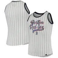 Pittsburgh Pirates New Era Girls Youth Pinstripe Tank Top - White/Black