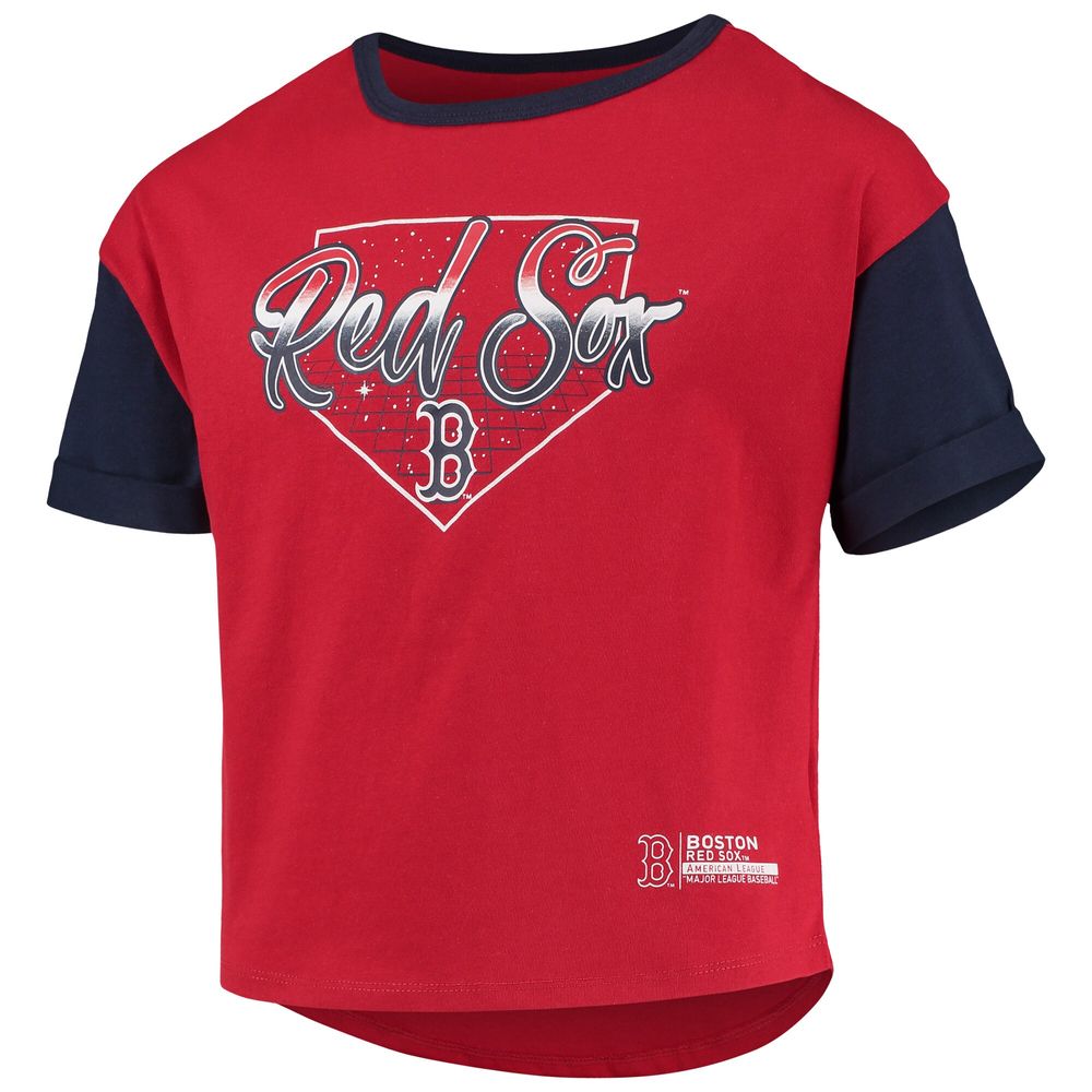 Girls Youth Red Boston Sox Bleachers T-Shirt