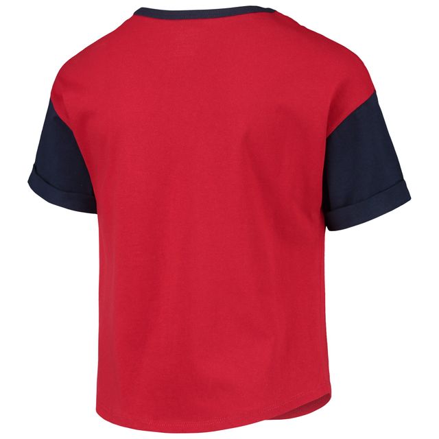 T-shirt rouge pour jeunes filles, gradins des Red Sox de Boston