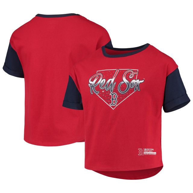 T-shirt rouge pour jeunes filles, gradins des Red Sox de Boston