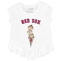 Infant Tiny Turnip Red Boston Sox Girl Teddy T-Shirt