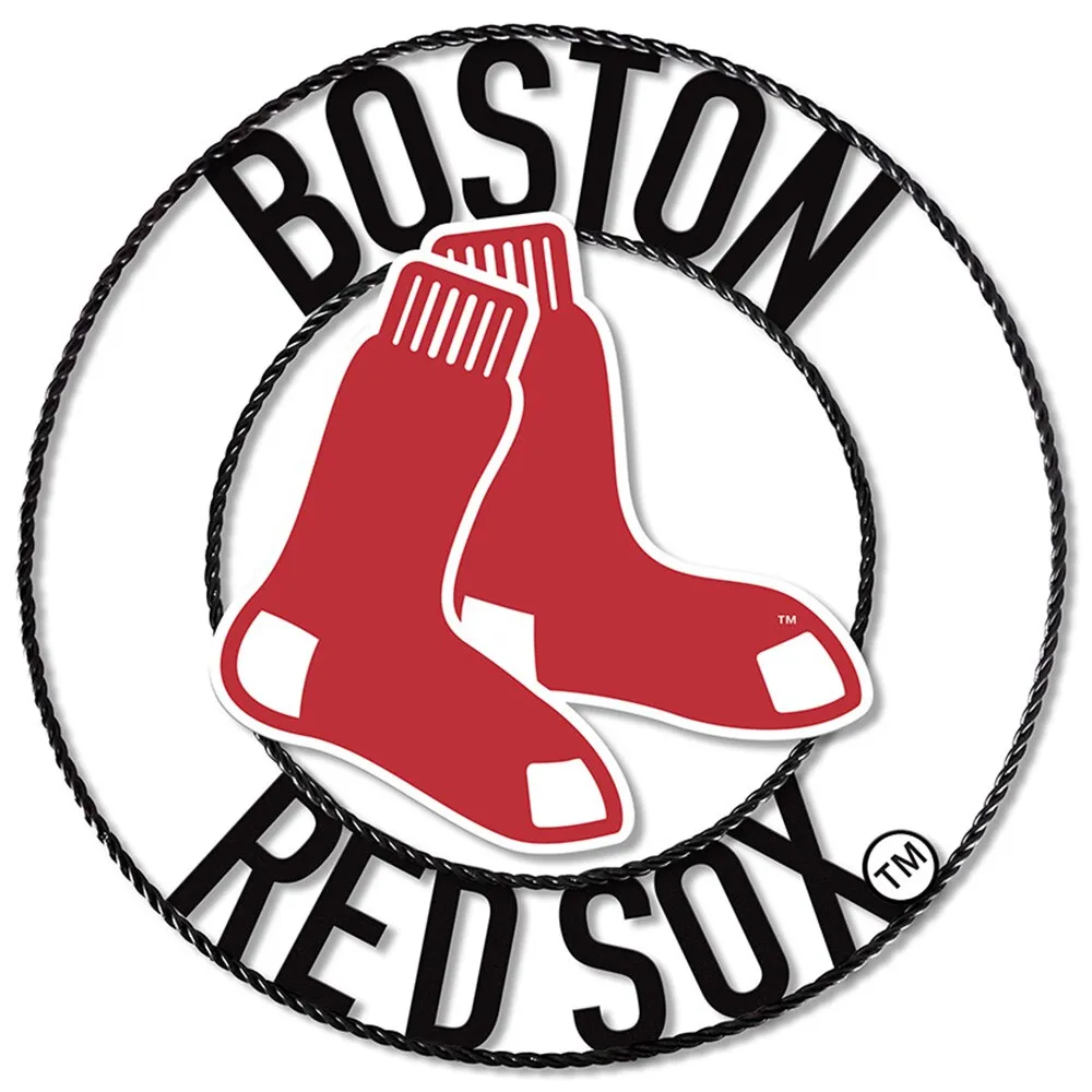 Boston Red Sox 24 Wrought Iron Wall Art