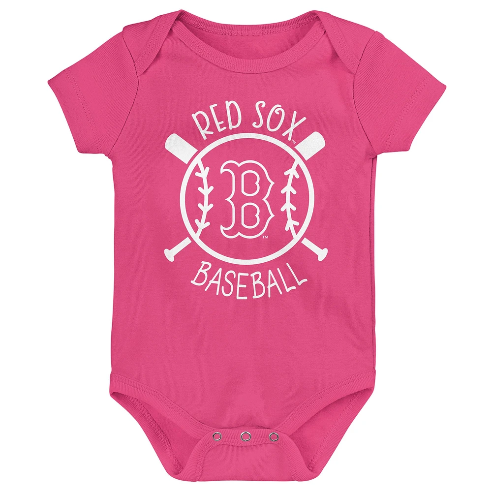 Infant Boston Red Sox Slide Home Three-Pack Bodysuit Set