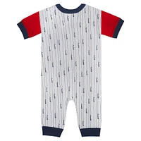 Infant Fanatics White Boston Red Sox Logo Best Series Full-Snap Jumper