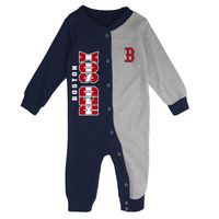 Infant Navy/Heather Gray Boston Red Sox Halftime Sleeper