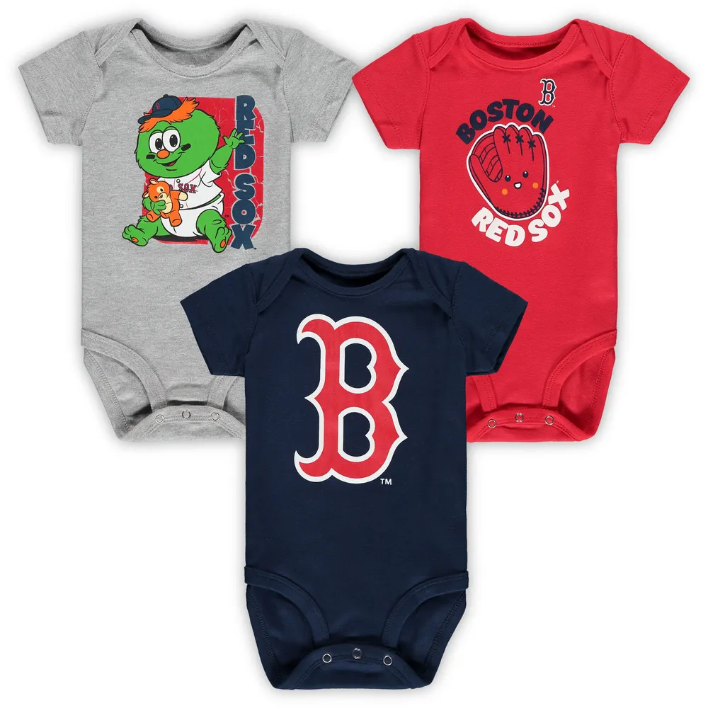 Newborn & Infant Red/Navy/Gray St. Louis Cardinals Change Up 3-Pack  Bodysuit Set