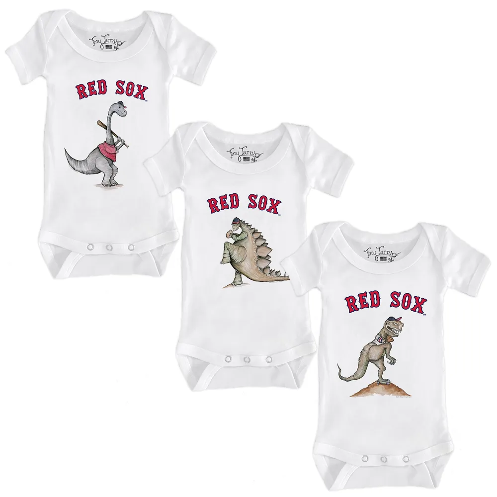 Boston Red Sox Tiny Turnip Infant Baseball Pow Bodysuit - White