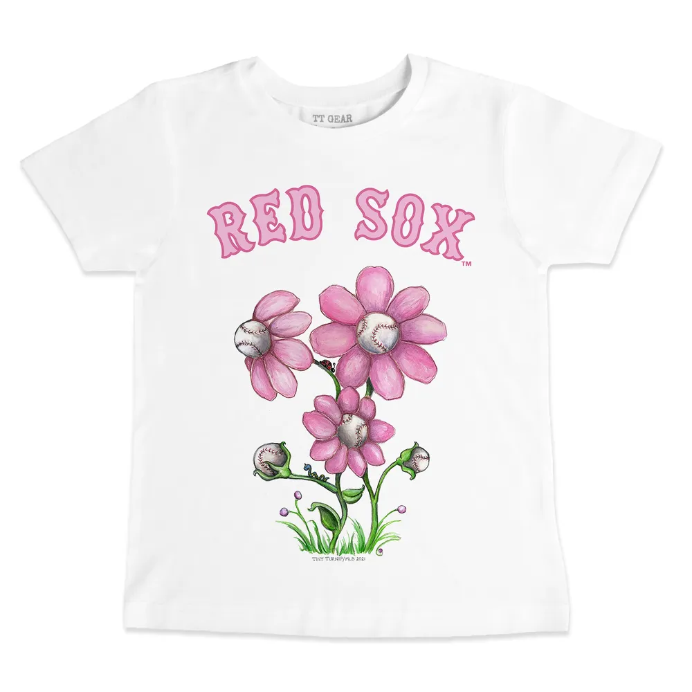 Lids Boston Red Sox Tiny Turnip Infant Blooming Baseballs T-Shirt - White