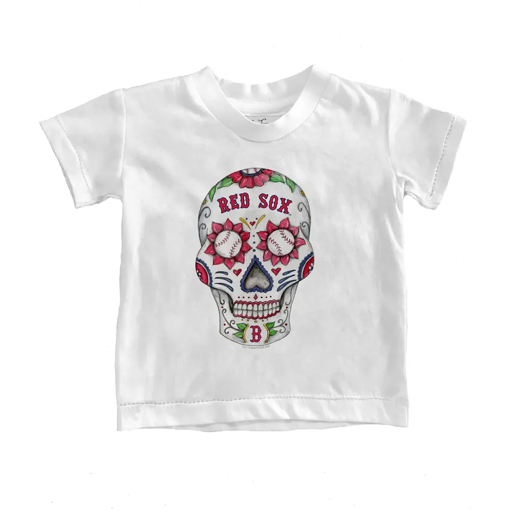 Infant Tiny Turnip White Boston Red Sox Stitched Baseball T-Shirt 