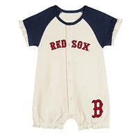 Combinaison blanche à boutons-pression pour bébé Boston Red Sox Slide Run
