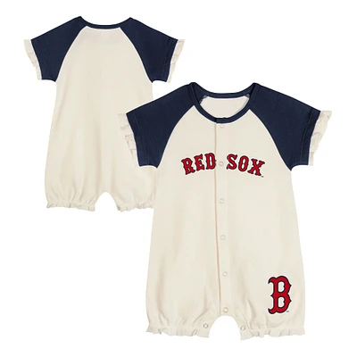 Combinaison blanche à boutons-pression pour bébé Boston Red Sox Slide Run