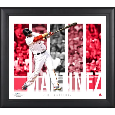 Lids J.D. Martinez Boston Red Sox Fanatics Authentic Framed 15 x 17  Stitched Stars Collage