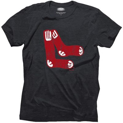 Majestic Threads Boston Red Sox Cooperstown Logo Tri-Blend T-Shirt - Navy Blue