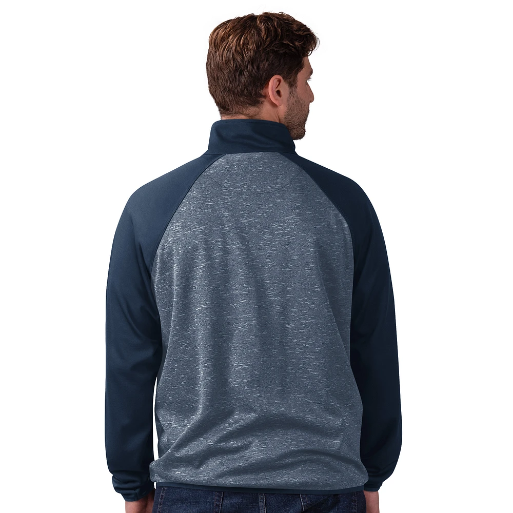 Men's G-III Sports by Carl Banks  Navy Boston Red Sox Runners Raglan Full-Zip Track Jacket
