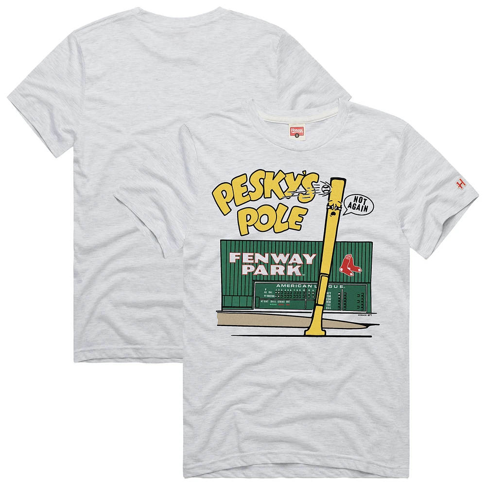 T-shirt Hyper Local Tri-Blend Hommage Ash pour homme des Boston Red Sox