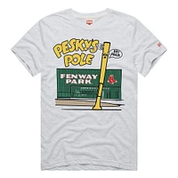 T-shirt Hyper Local Tri-Blend Hommage Ash pour homme des Boston Red Sox