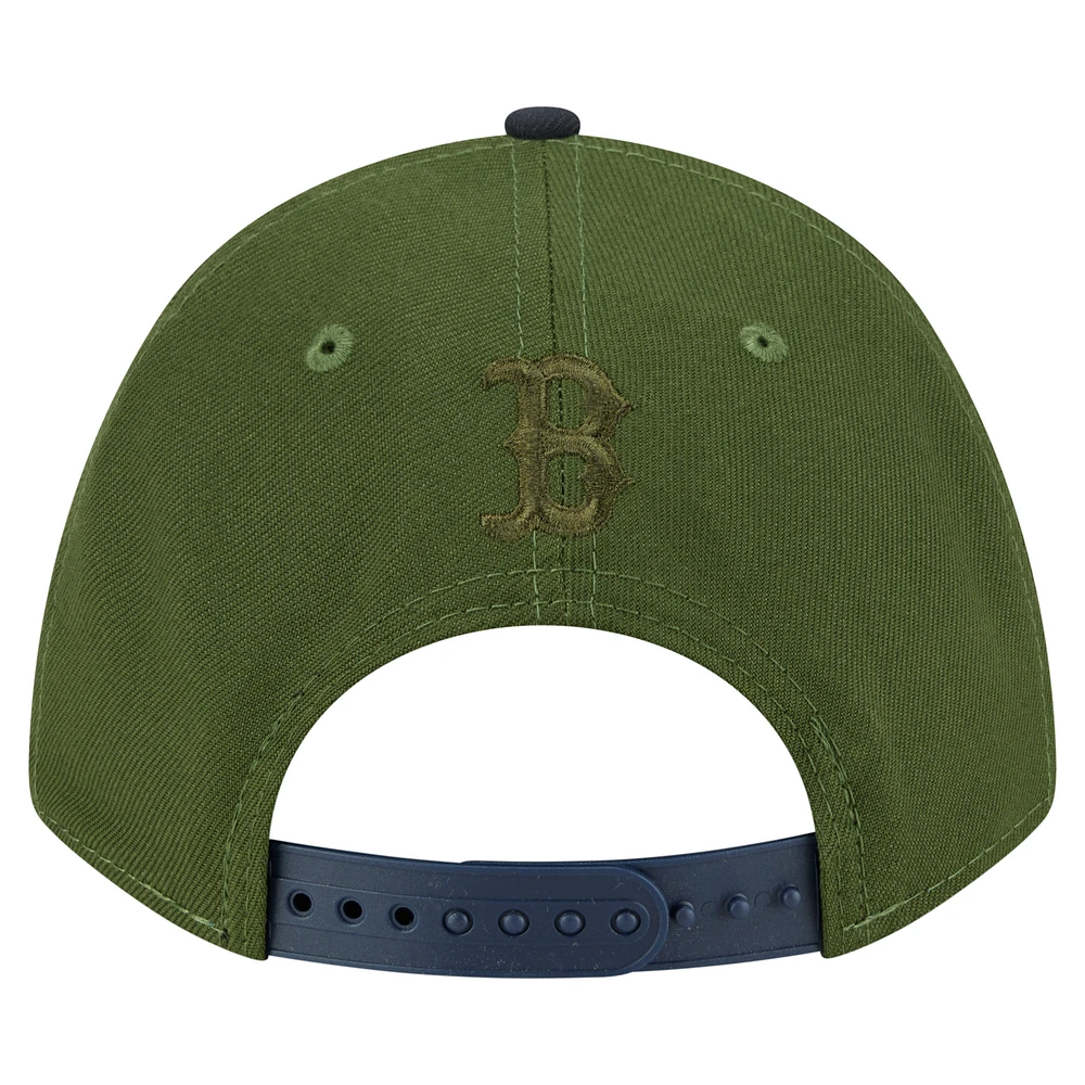 Casquette ajustable 9FORTY A-Frame Boston Red Sox City Feature vert foncé New Era pour homme