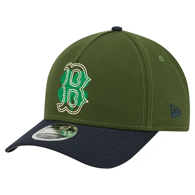 Casquette ajustable 9FORTY A-Frame Boston Red Sox City Feature vert foncé New Era pour homme
