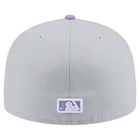 Men's New Era  Gray/Light Purple Boston Red Sox Color Pack Two-Tone 59FIFTY Fitted Hat