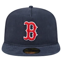 Men's New Era  Navy Boston Red Sox Championship Side Flag A-Frame 59FIFTY Fitted Hat