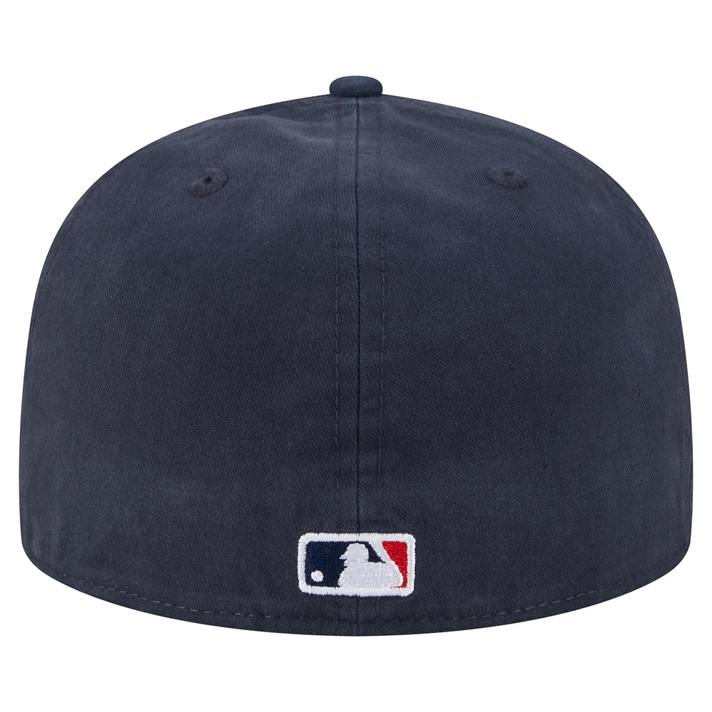 Men's New Era  Navy Boston Red Sox Championship Side Flag A-Frame 59FIFTY Fitted Hat