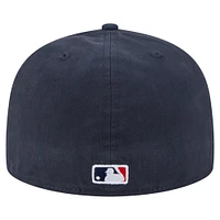Men's New Era  Navy Boston Red Sox Championship Side Flag A-Frame 59FIFTY Fitted Hat