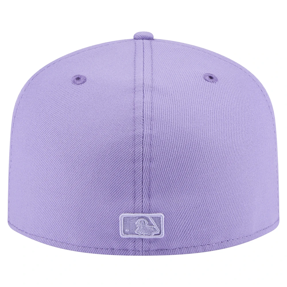 Casquette ajustée 59FIFTY pour homme New Era violet Boston Red Sox Color Pack ton sur