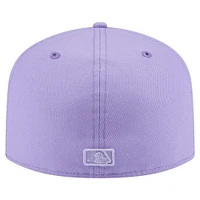 Casquette ajustée 59FIFTY pour homme New Era violet Boston Red Sox Color Pack ton sur