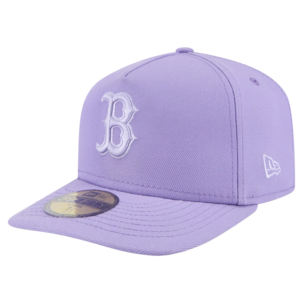 Casquette ajustée 59FIFTY pour homme New Era violet Boston Red Sox Color Pack ton sur