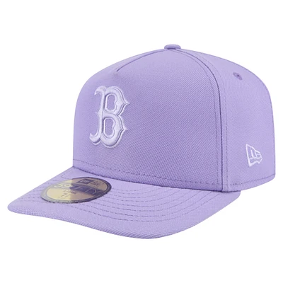 Casquette ajustée 59FIFTY pour homme New Era violet Boston Red Sox Color Pack ton sur