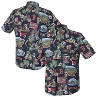 Chemise boutonnée bleu marine Reyn Spooner pour homme, motif Boston Red Sox Scenic Tri-Blend