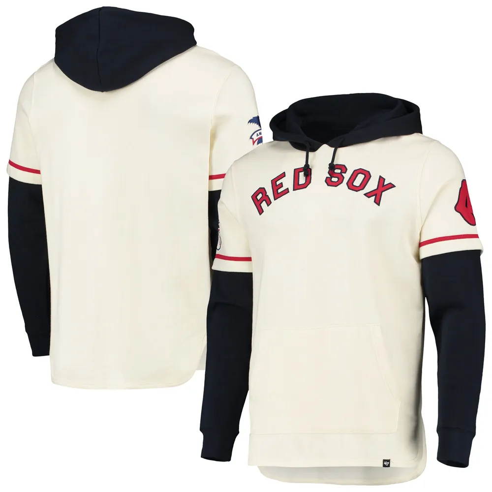 FANATICS Women's Fanatics Branded Heather Navy/Red Boston Red Sox City Ties  Hoodie Full-Zip Sweatshirt