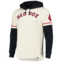 Men's '47 Cream Boston Red Sox Trifecta Shortstop Pullover Hoodie