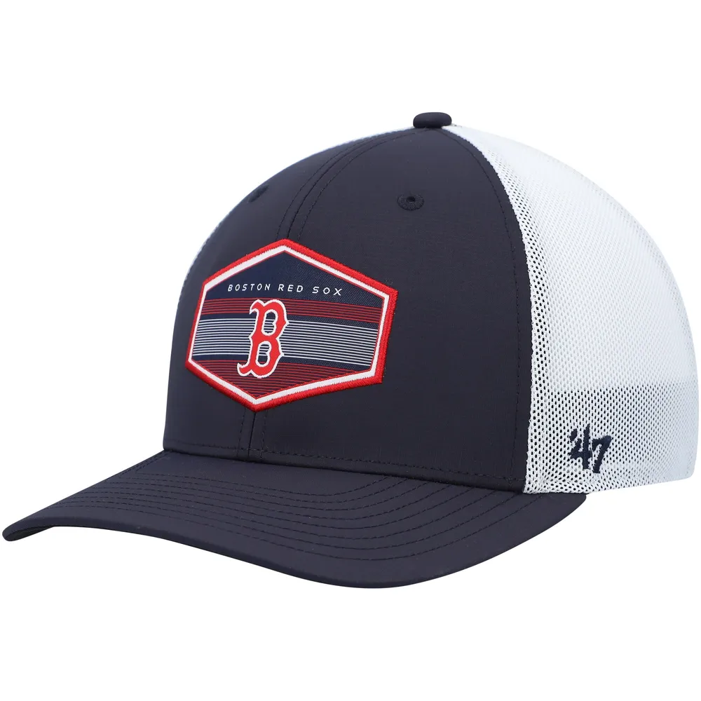 47 Brand Men's Navy, White Boston Red Sox Burgess Trucker Snapback