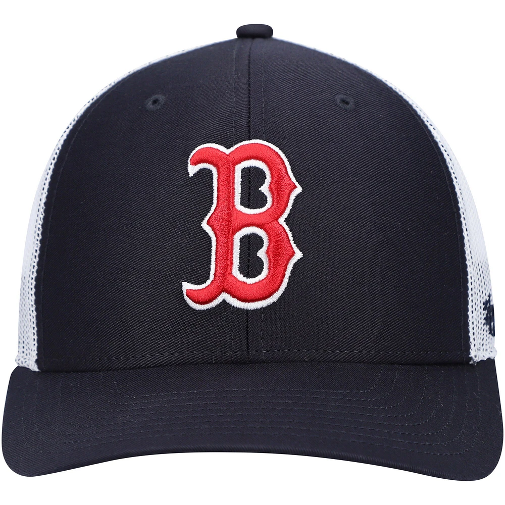 Men's '47 Navy/White Boston Red Sox Primary Logo Trucker Snapback Hat