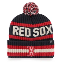 Men's '47 Navy Boston Red Sox Bering Cuffed Knit Hat with Pom