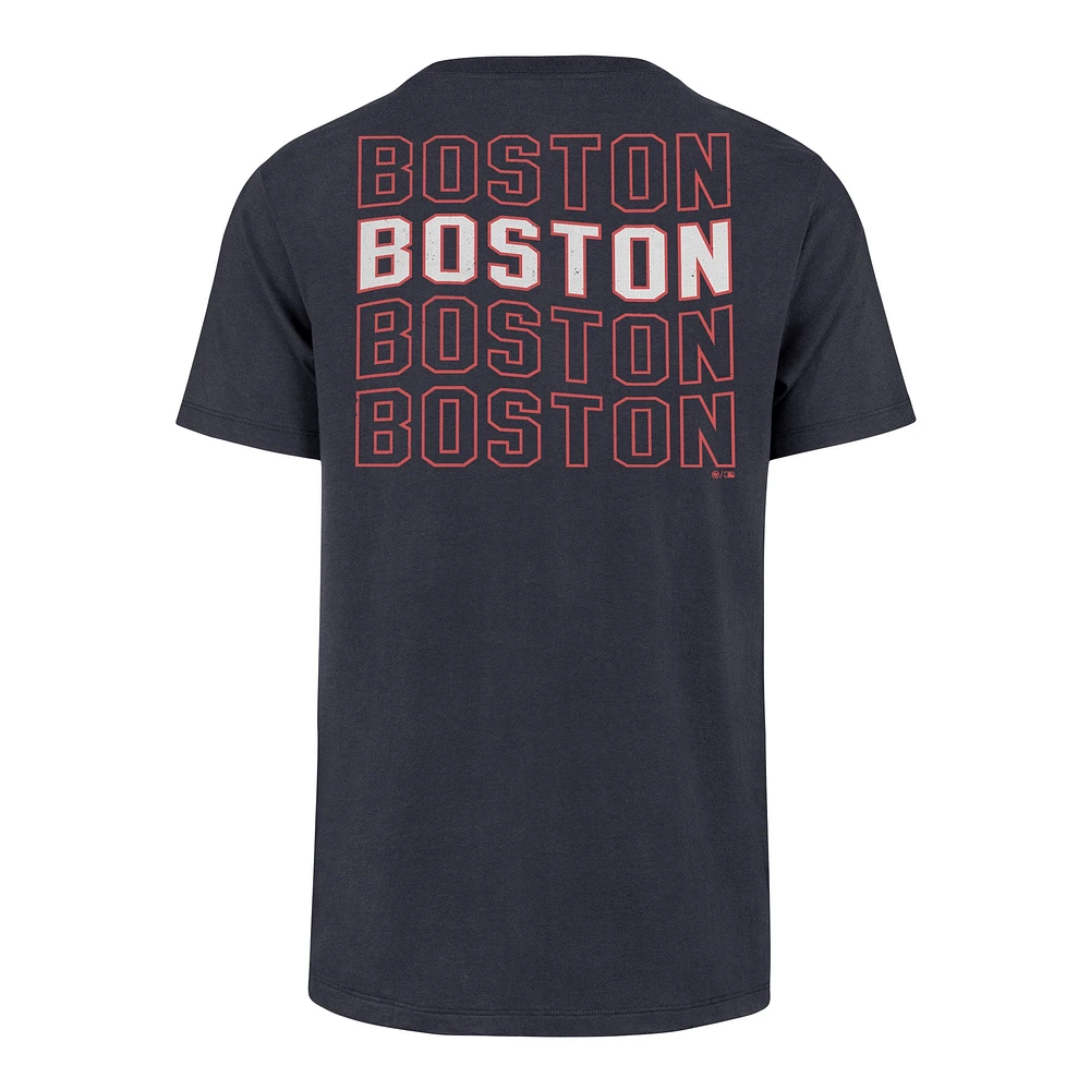 Men's '47 Navy Boston Red Sox Hang Back Franklin T-Shirt