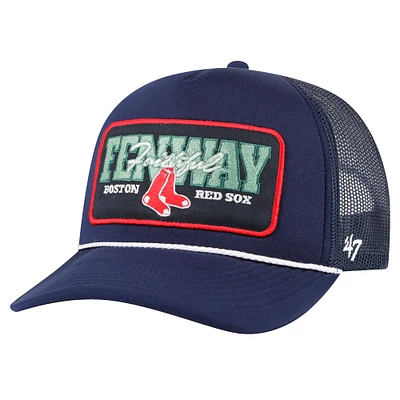 Men's  '47 Navy Boston Red Sox Local Patch Foam Front Trucker Adjustable Hat