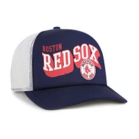 Men's '47 Navy Boston Red Sox Meander Foam Trucker Snapback Hat
