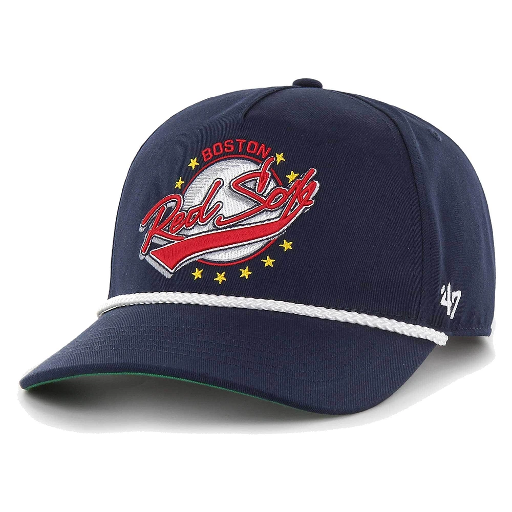 Casquette ajustable Premier Hitch de la collection Wax Pack '47 Navy Boston Red Sox pour hommes