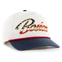 Casquette ajustable patriotique des Red Sox de Boston blanche 1947 pour homme