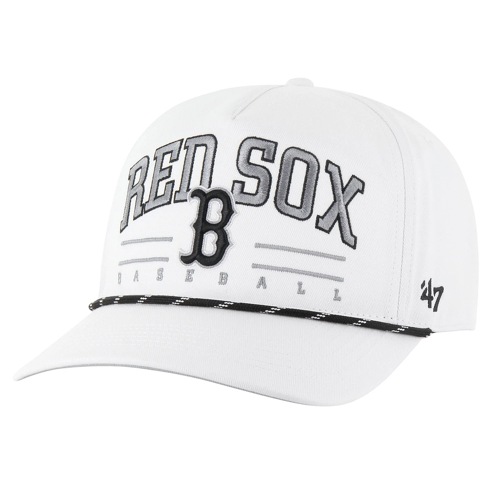 Men's '47 White Boston Red Sox Roscoe Speckle Hitch Adjustable Hat