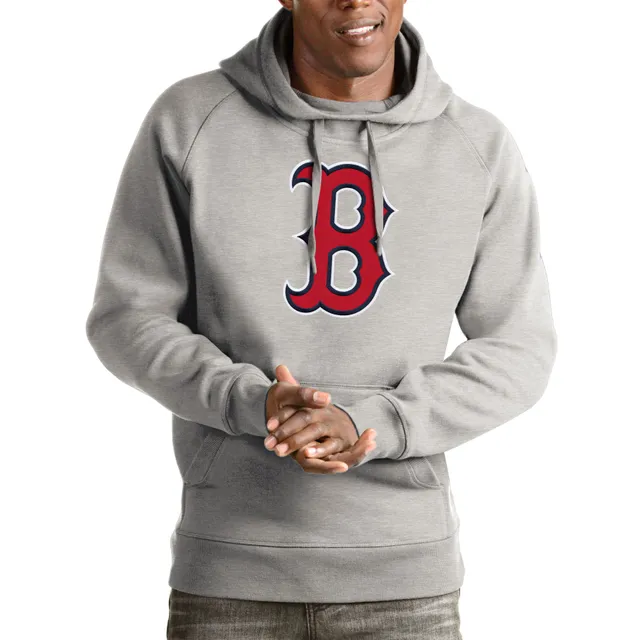 Men's Stitches Navy/White Boston Red Sox Stripe Pullover Hoodie Size: Small