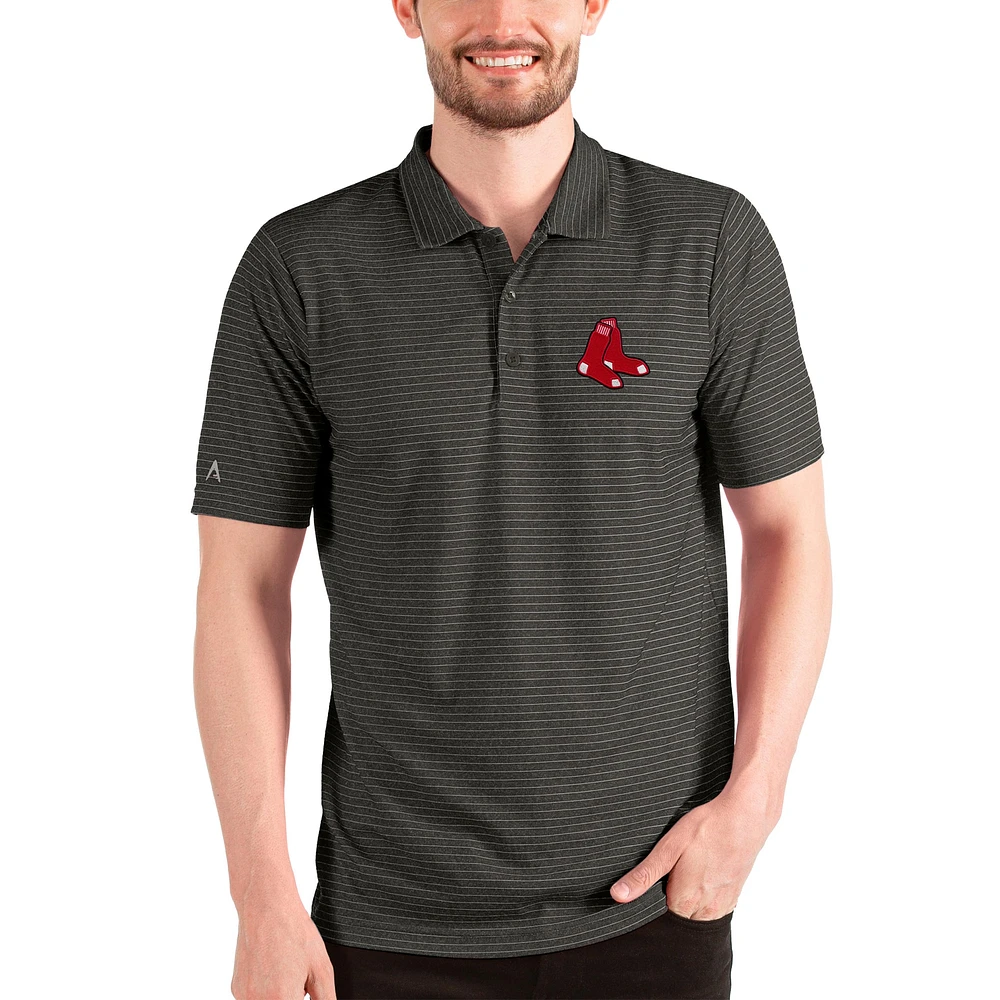 Polo Esteem Antigua chiné bleu marine/rouge pour homme des Boston Red Sox