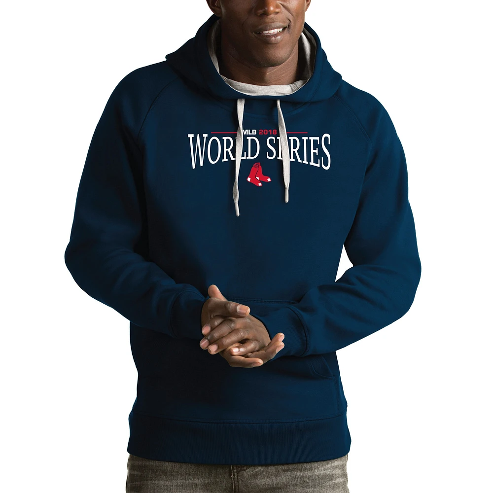 Men's Antigua Navy Boston Red Sox 2018 World Series Bound Victory Pullover Hoodie