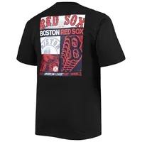 T-shirt noir Boston Red Sox à double face pour homme