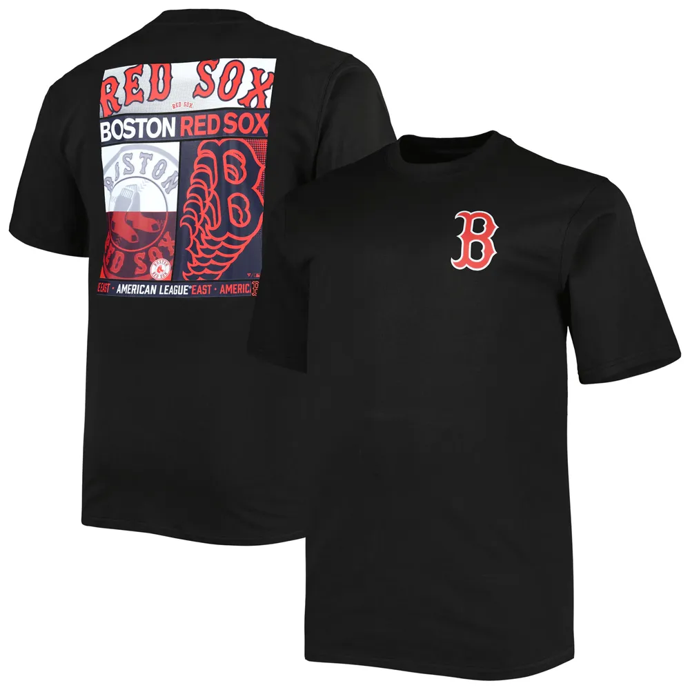 T-shirt noir Boston Red Sox à double face pour homme