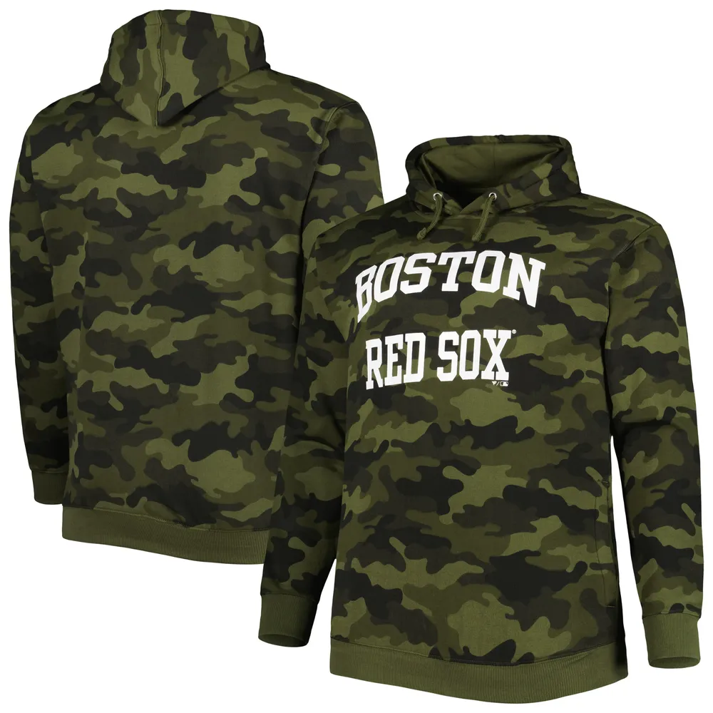 Men's Camo Boston Red Sox Allover Print Pullover Hoodie