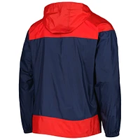 Columbia Navy/Red Boston Red Sox Omni-Shade Flash Forward Challenger Coupe-vent entièrement zippé pour homme